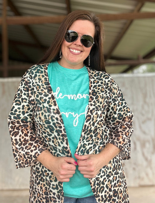 Cheetah Kimono