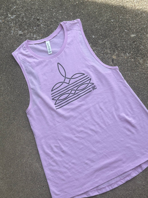 3C Lilac Muscle Tank - S-XL