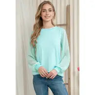 Load image into Gallery viewer, Swiss Dot Sleeve LS - S-XL - 2 COLORS!