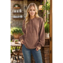 Load image into Gallery viewer, Chocolate Rib Hoodie - S-L