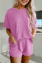 Load image into Gallery viewer, Pink Ribbed Sleep Set - XL