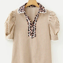 Load image into Gallery viewer, Brown Puff Sleeve - S-XL