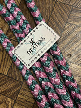 Load image into Gallery viewer, Pink/Dk Teal Mule Tape Halter