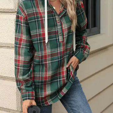 Flannel Pull Over- S-XL