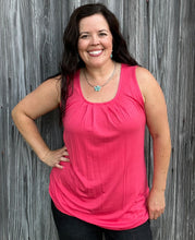 Load image into Gallery viewer, Mint &amp; Coral Tunic Tank - S-XL