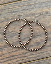 Load image into Gallery viewer, Earrings - Copper Pearl