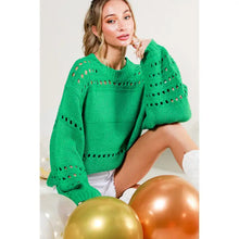 Load image into Gallery viewer, Crochet Sweater- S-L