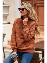 Load image into Gallery viewer, Rust Geo 1/4 Zip - S-XL