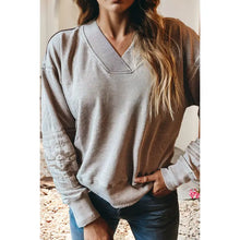 Load image into Gallery viewer, Emboirdered V-Neck- S-XL