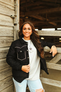 Black Western Jacket - L/XL