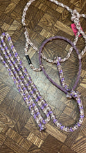 Load image into Gallery viewer, Lt Purple/Chocolate/Cream Rope Nose Mule Tape Halter