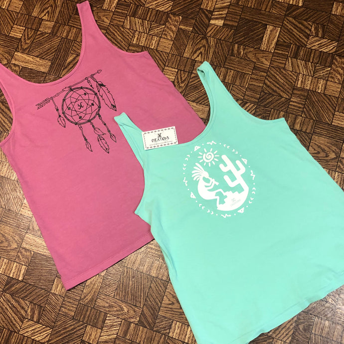 3C Vintage Ladies Tank - 2Colors - XS-2X