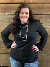 Load image into Gallery viewer, Black Sheer Sleeve - S-L