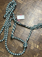 Load image into Gallery viewer, Emerald Green/Cream Mule Tape Halter