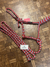 Load image into Gallery viewer, Red/Silver Mule Tape Halter