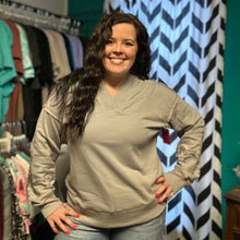 Load image into Gallery viewer, Emboirdered V-Neck- S-XL