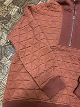 Load image into Gallery viewer, Rust Geo 1/4 Zip - S-XL