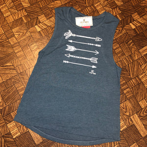 H. Teal Muscle Tank - S & XL