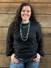 Load image into Gallery viewer, Black Sheer Sleeve - S-L