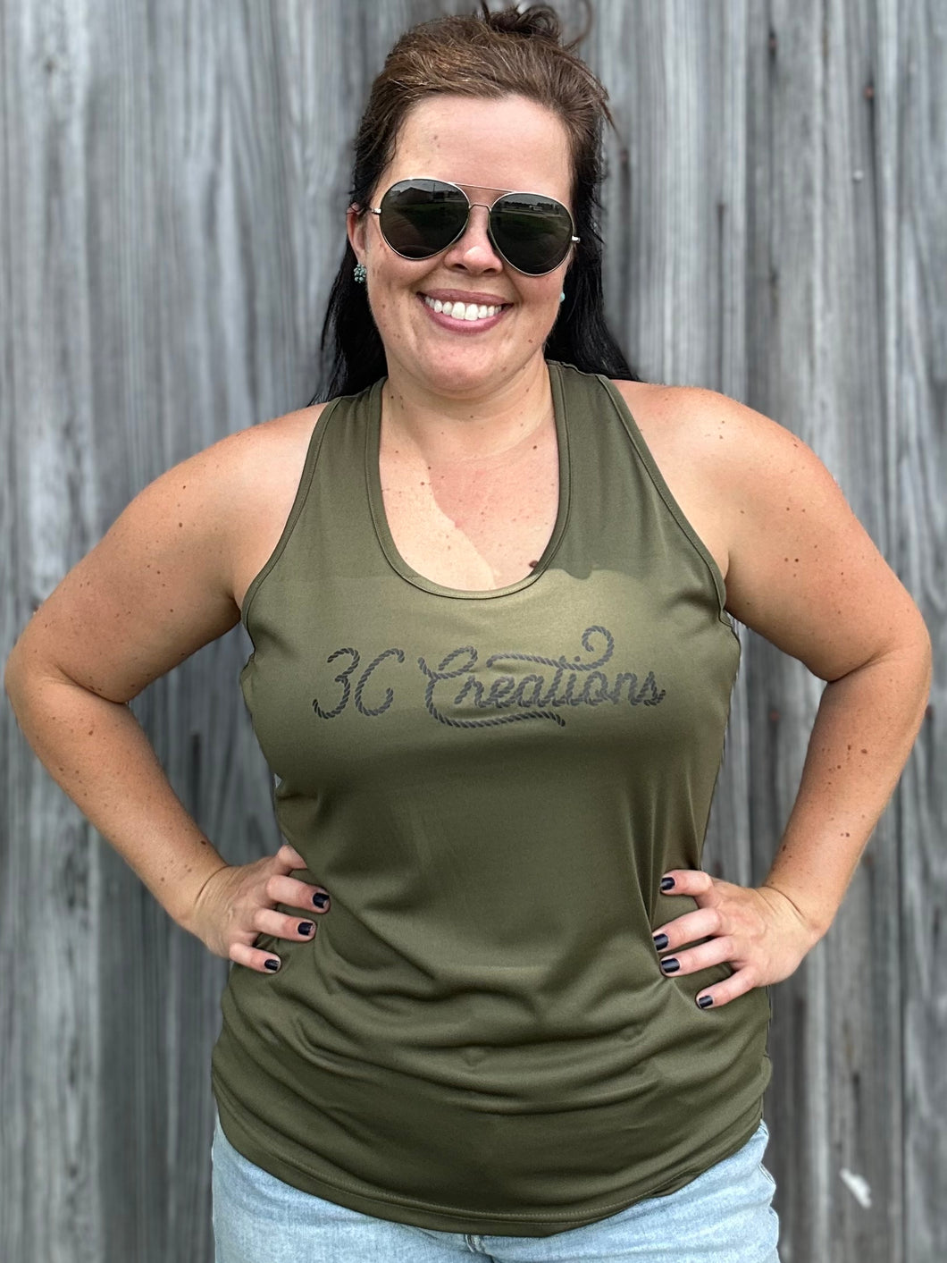 3C Althetic Twisted Back Tank - M-XL