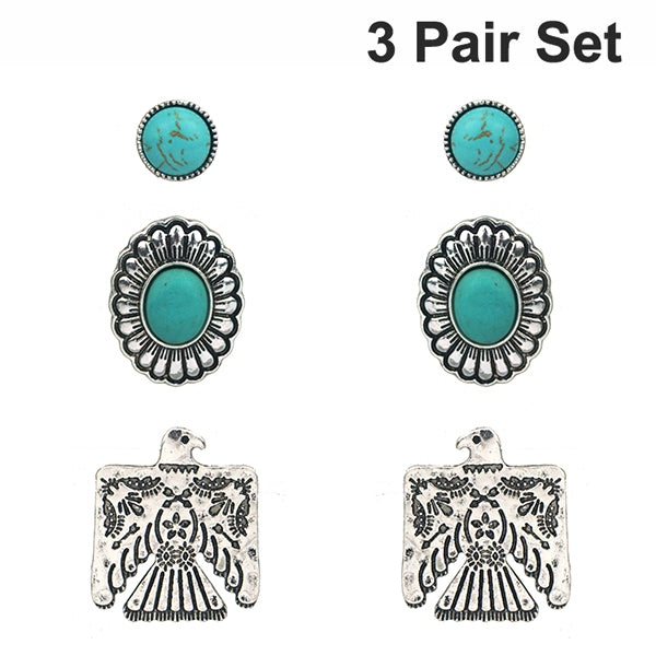 Stud Earring Set - 3 Styles