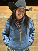 Load image into Gallery viewer, Denim Puff Coat - S-L