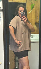 Load image into Gallery viewer, Mocha Thick Ribbed T - S/M &amp; L/XL