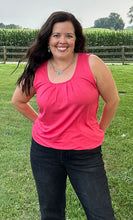 Load image into Gallery viewer, Mint &amp; Coral Tunic Tank - S-XL