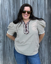 Load image into Gallery viewer, Brown Puff Sleeve - S-XL