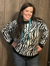Load image into Gallery viewer, Zebra Sweater- S-L