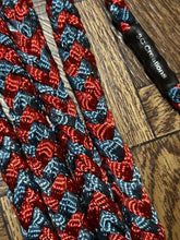 Load image into Gallery viewer, Denim/Red Rope Nose Mule Tape Halter