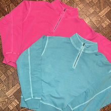 Load image into Gallery viewer, Pink Long Crop, 1/4 Zip - S &amp; L