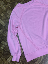 Load image into Gallery viewer, Pink Lace Sweatshirt - S-XL