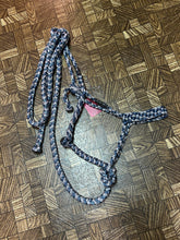 Load image into Gallery viewer, Denim/Silver Mule Tape Halter