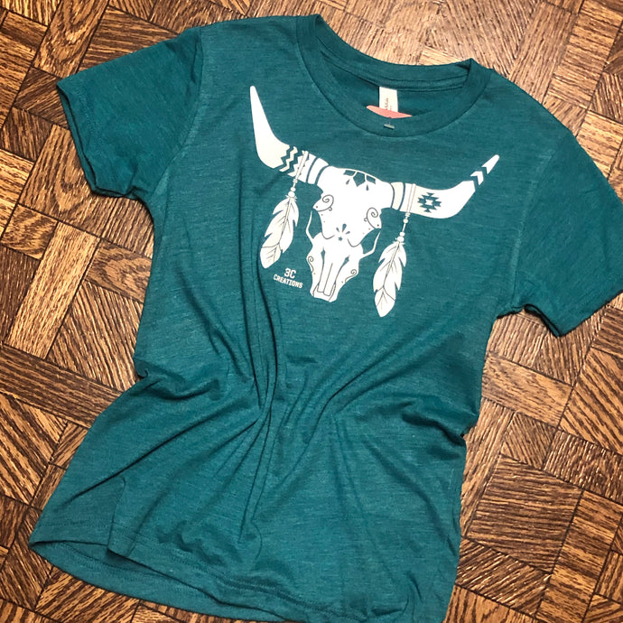 YOUTH 3C Teal T - S-L