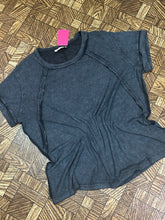 Load image into Gallery viewer, Black - Ribbed T -  L/XL -2X/3X