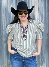 Load image into Gallery viewer, Brown Puff Sleeve - S-XL