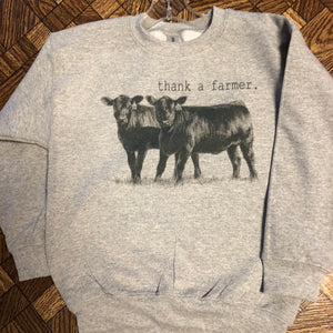 YOUTH Thank a Farmer. Crew - XS-XL