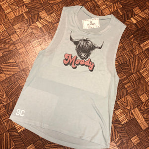 Dusty Blue Muscle Tank - S-XL