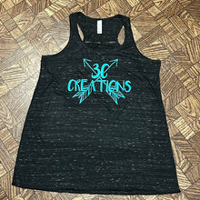 Load image into Gallery viewer, 3C Black Flowy Racerback Tank - 3 Colors! - XS-2X