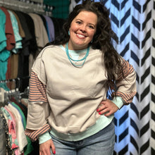 Load image into Gallery viewer, Color Block Crew Neck- S-XL