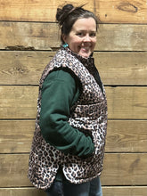 Load image into Gallery viewer, Cheetah Puffer Vest - M &amp; L