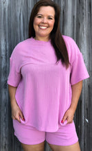 Load image into Gallery viewer, Pink Ribbed Sleep Set - XL