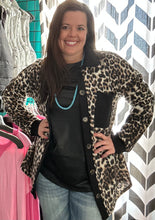 Load image into Gallery viewer, Cheetah Fleece Shacket - M-3X