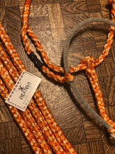 Load image into Gallery viewer, Orange/Lt Orange Rope Nose Mule Tape Halter