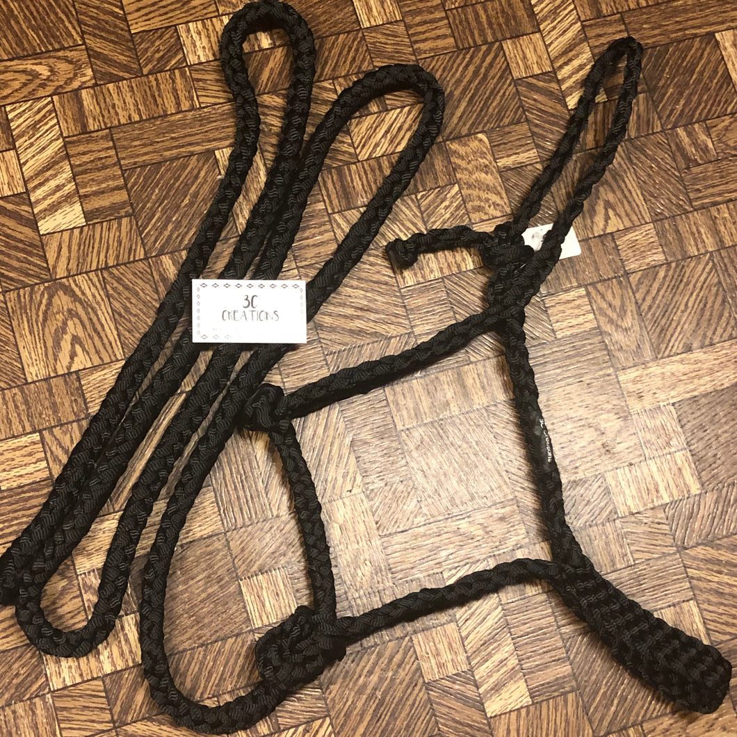 Black Mule Tape Halter