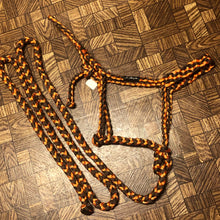 Load image into Gallery viewer, Brown/Orange Mule Tape Halter