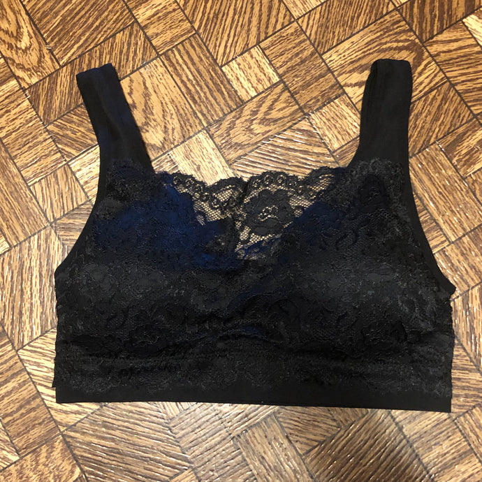 Black Lace Bralette - S/M & L/XL