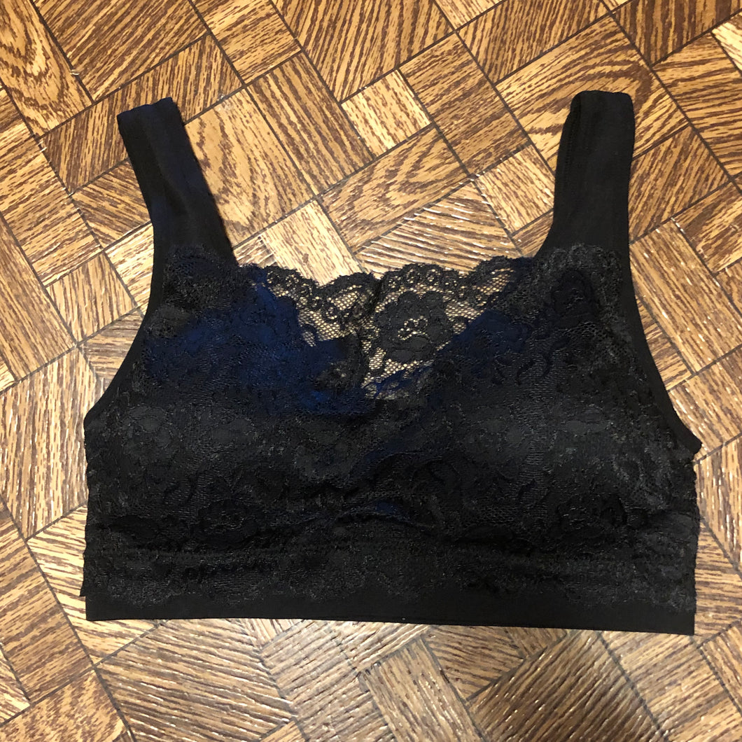 Black Lace Bralette - S/M & L/XL