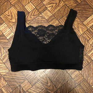 Black Lace Bralette - S/M & L/XL